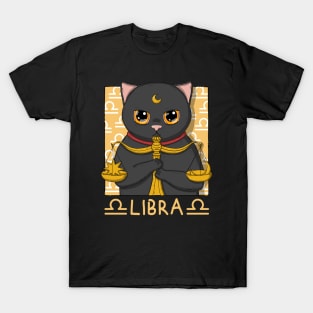 Libra Neko Black Version T-Shirt